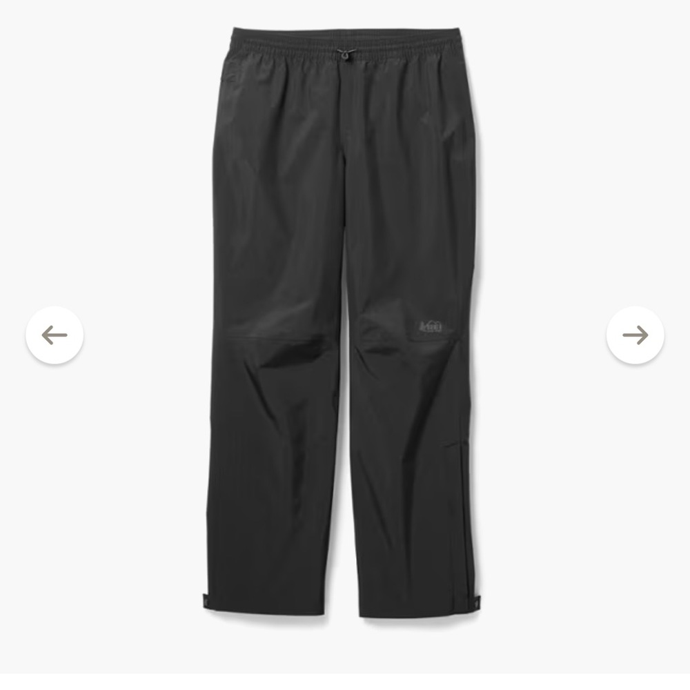 REI Co-op Black Trailmade Rain Pants